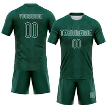 Charger l&#39;image dans la galerie, Custom Midnight Green White Geometric Shape Sublimation Volleyball Uniform Jersey
