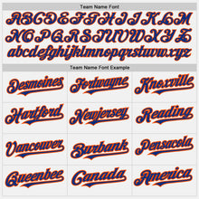 Laden Sie das Bild in den Galerie-Viewer, Custom White (Royal Orange Pinstripe) Orange-Royal Authentic Baseball Jersey
