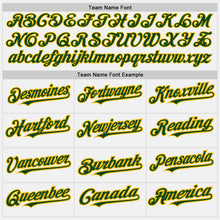 Laden Sie das Bild in den Galerie-Viewer, Custom White (Green Gold Pinstripe) Green-Gold Authentic Baseball Jersey
