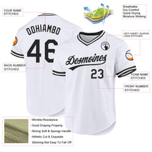 Laden Sie das Bild in den Galerie-Viewer, Custom White Black Authentic Throwback Baseball Jersey
