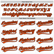 Load image into Gallery viewer, Custom White Orange-Black Authentic Throwback Baseball Jersey
