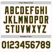 Charger l&#39;image dans la galerie, Custom White Green-Orange Authentic Baseball Jersey
