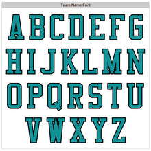 Laden Sie das Bild in den Galerie-Viewer, Custom White Teal-Black Authentic Baseball Jersey
