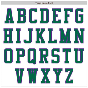 Custom White Kelly Green-Purple Authentic Baseball Jersey