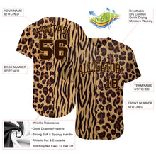 Load image into Gallery viewer, Custom 3D Pattern Design Leopard Skin Zebra Stripe Authentic Baseball Jersey
