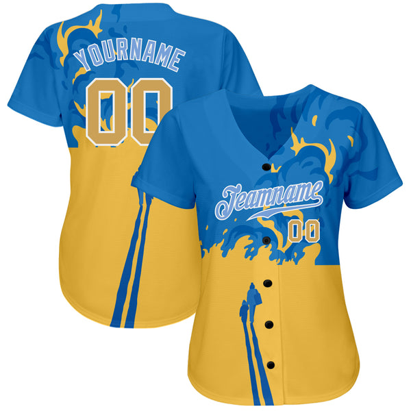 Cheap Custom Graffiti Pattern-Black Light Blue Authentic Baseball Jersey  Free Shipping – CustomJerseysPro