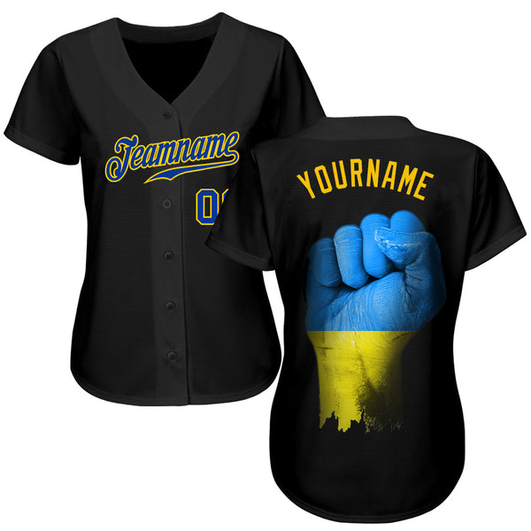 Cheap Custom 3D Pattern Design Stop War In Ukraine Authentic Baseball Jersey  Free Shipping – CustomJerseysPro