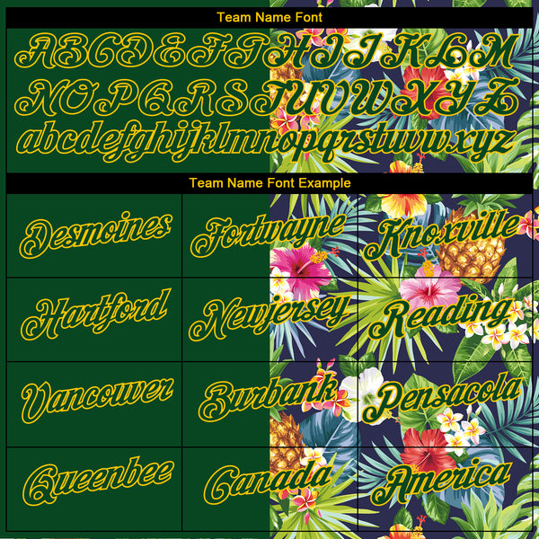 Oakland Athletics Yellow Flower Green Palm Leaf Tropical 3D Hawaiian Shirt