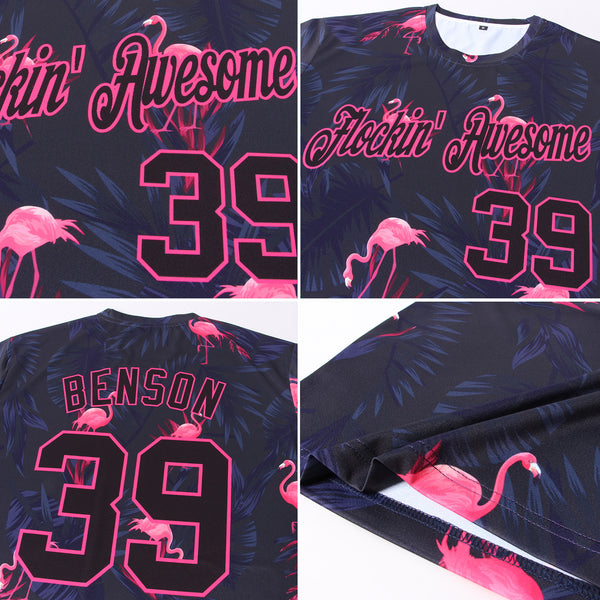 Cheap Custom 3D Pattern Design Flamingo Authentic Baseball Jersey Free  Shipping – CustomJerseysPro