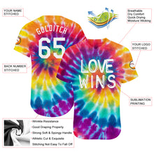 Загрузить изображение в средство просмотра галереи, Custom Rainbow For Pride Month Love Wins LGBT Authentic Baseball Jersey
