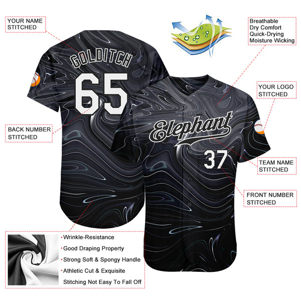 Cheap Custom 3D Pattern Design Sport Authentic Baseball Jersey Free  Shipping – CustomJerseysPro