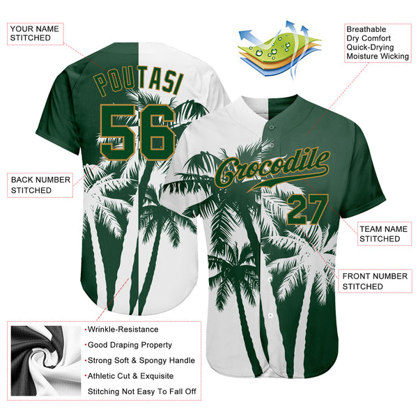 Cheap Custom 3D Pattern Design Hawaii Coconut Trees Authentic Baseball  Jersey Free Shipping – CustomJerseysPro
