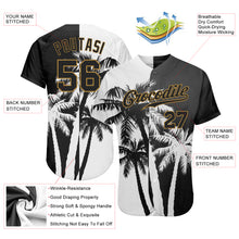 Загрузить изображение в средство просмотра галереи, Custom 3D Pattern Design Hawaii Coconut Trees Authentic Baseball Jersey
