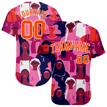  Custom Abstract Pink Glitter Baseball Jersey