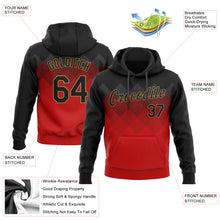 Загрузить изображение в средство просмотра галереи, Custom Stitched Red Black-Old Gold 3D Pattern Design Sports Pullover Sweatshirt Hoodie
