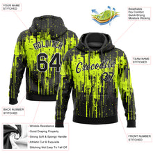 Загрузить изображение в средство просмотра галереи, Custom Stitched Neon Green Black-White 3D Pattern Design Sports Pullover Sweatshirt Hoodie
