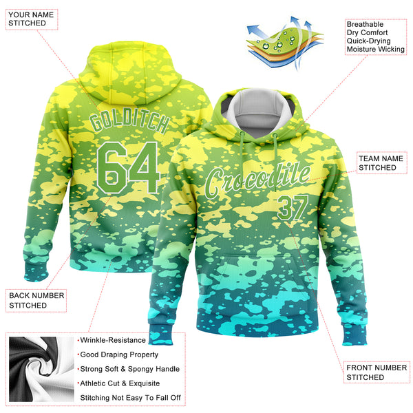 Sublimated hoodie polyester rib waistband Vector Image