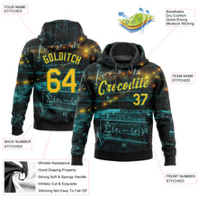 Загрузить изображение в средство просмотра галереи, Custom Stitched Black Gold-Kelly Green 3D Pattern Design Math Sports Pullover Sweatshirt Hoodie
