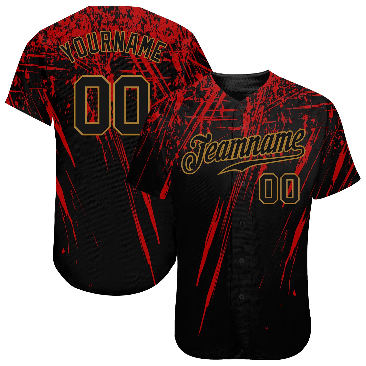 Cheap Custom Old Gold Red-Black Authentic Drift Fashion Baseball Jersey  Free Shipping – CustomJerseysPro