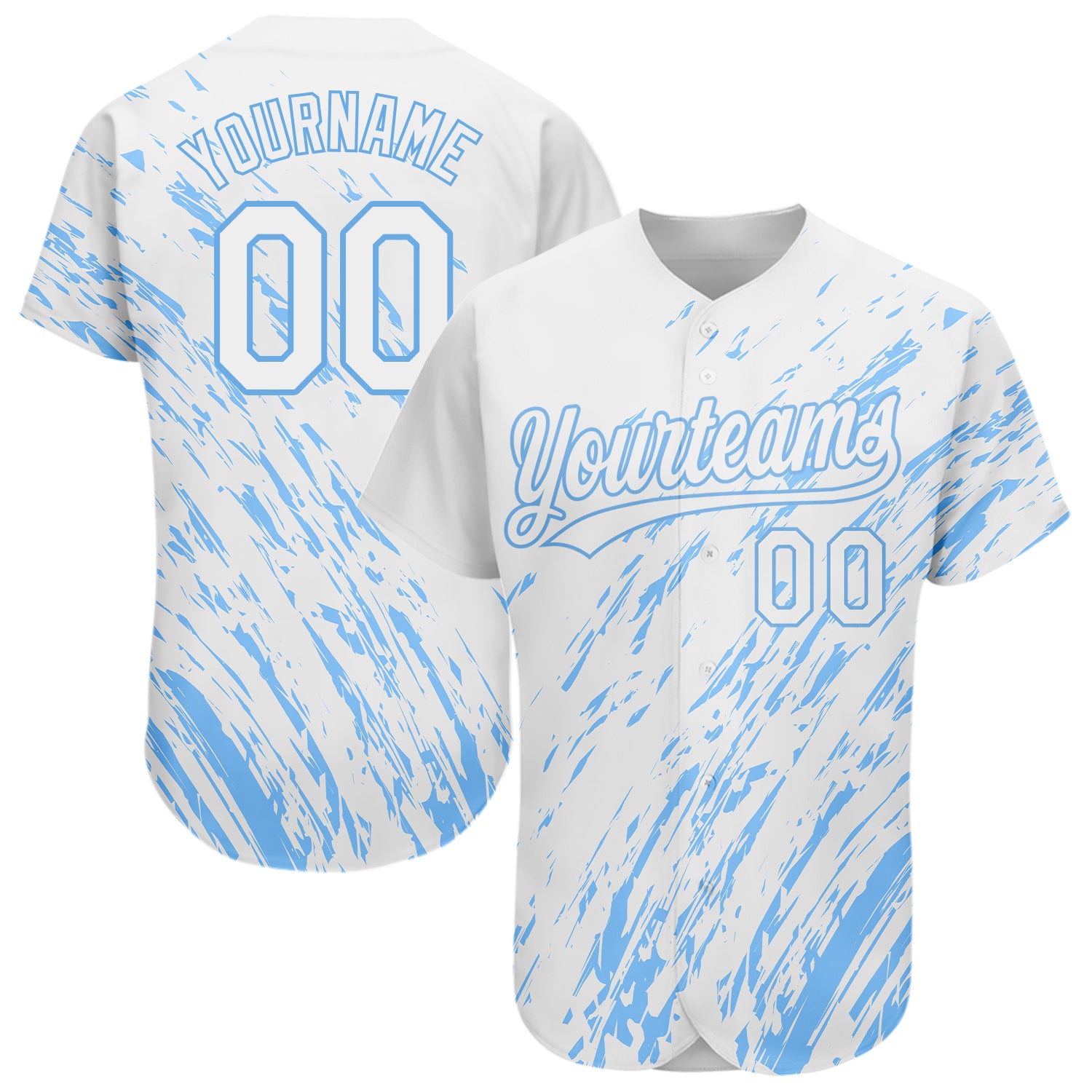 Custom Royal White-Light Blue Baseball Jersey – CustomJerseysPro