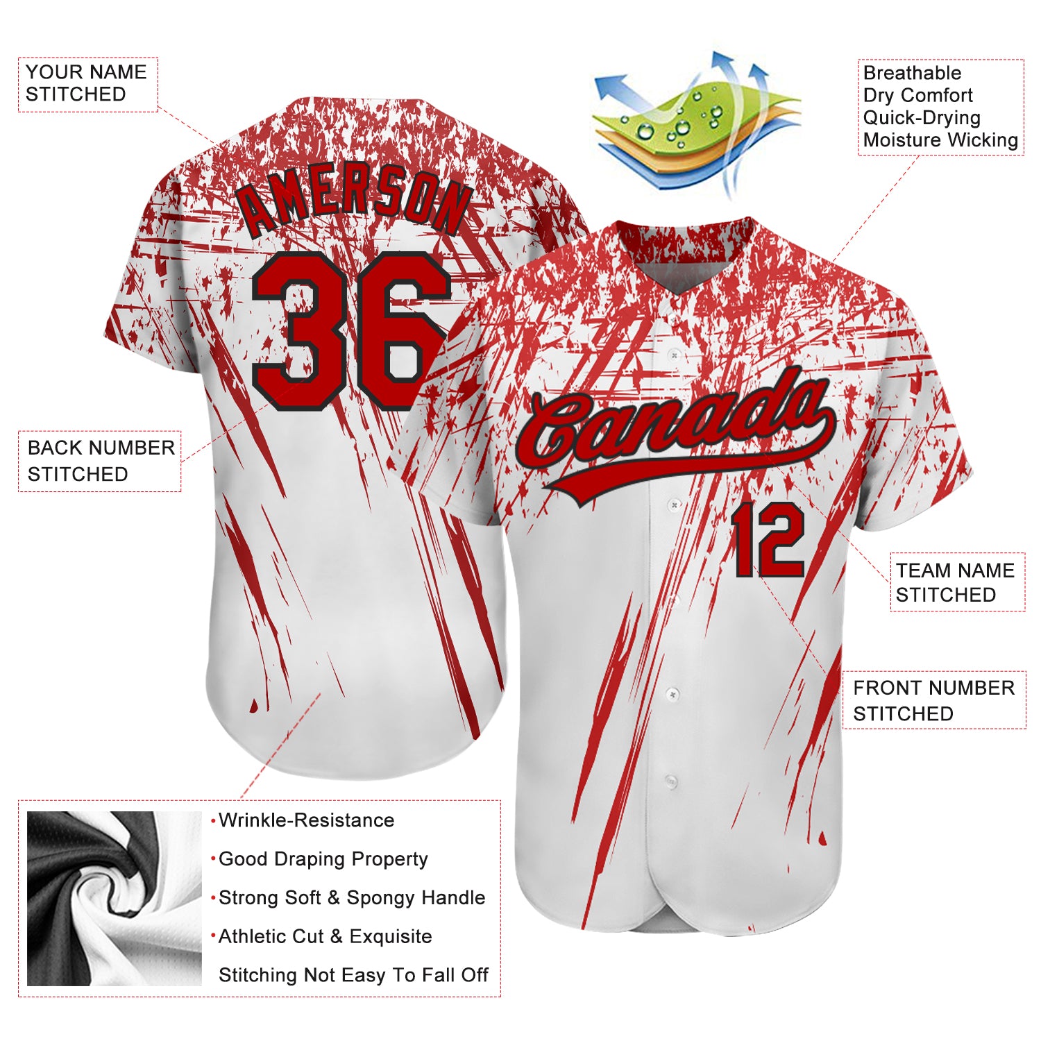 Fish On Red Design 3D BASEBALL JERSEY SHIRT All Over Print Best Price US  Size
