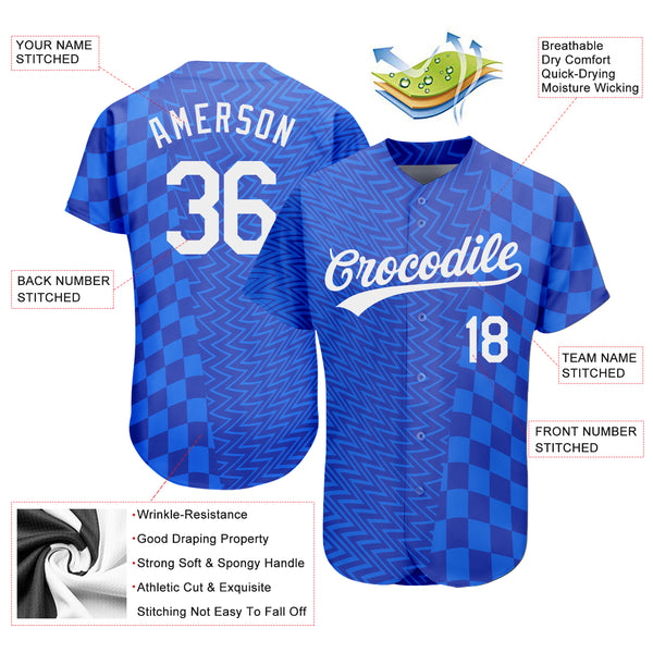 Custom White Royal Baseball Jersey – CustomJerseysPro