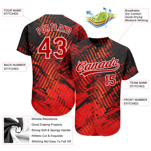 Cheap Custom White Red-Black Authentic Two Tone Baseball Jersey Free  Shipping – CustomJerseysPro