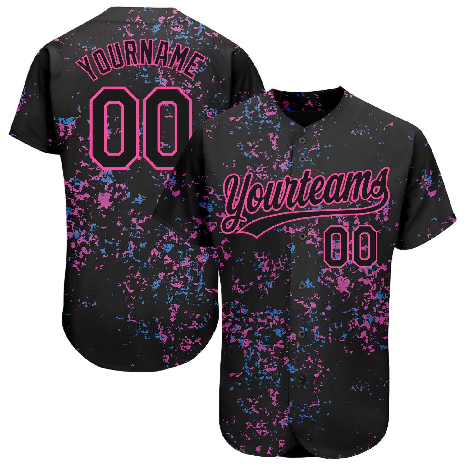 Cheap Custom Cream Light Blue Black-Pink Authentic Baseball Jersey Free  Shipping – CustomJerseysPro