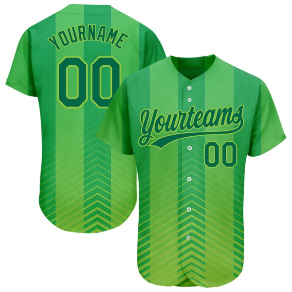 Cheap Custom Gold Kelly Green-White 3D Pattern Design Authentic Baseball  Jersey Free Shipping – CustomJerseysPro