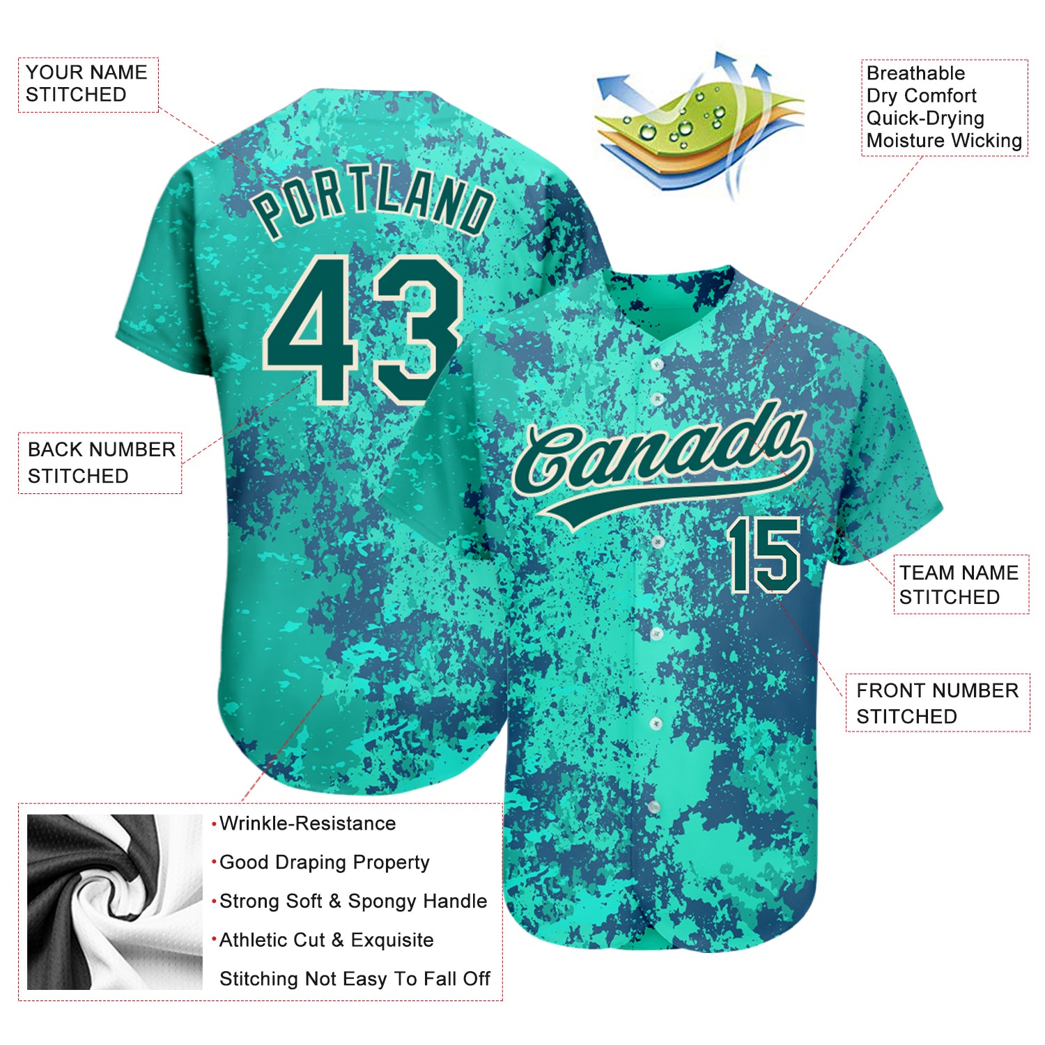 Custom Mariners V Neck Baseball Jerseys, Vintage Colors