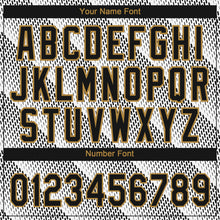 Загрузить изображение в средство просмотра галереи, Custom White Black-Old Gold 3D Pattern Design Authentic Baseball Jersey
