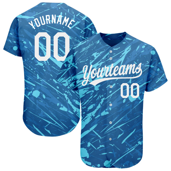 Custom Royal White-Light Blue Baseball Jersey – CustomJerseysPro