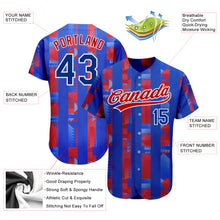 Laden Sie das Bild in den Galerie-Viewer, Custom Royal Royal-Red 3D Pattern Design Authentic Baseball Jersey
