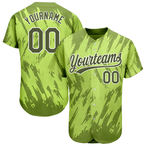 Cheap Custom Gray Neon Green-Black Authentic Baseball Jersey Free Shipping  – CustomJerseysPro