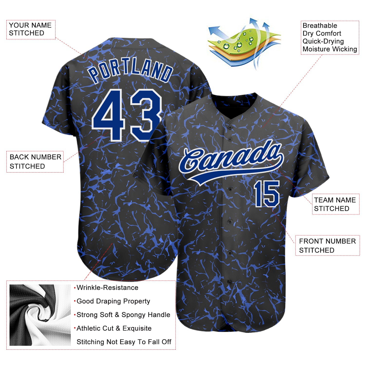 Cheap Custom 3D Pattern Design Stop War In Ukraine Authentic Baseball Jersey  Free Shipping – CustomJerseysPro