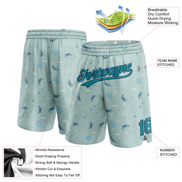 Cheap Custom Teal White-Purple Authentic Basketball Shorts Free Shipping –  CustomJerseysPro