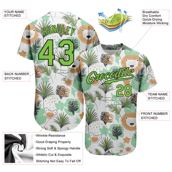 PERSONALIZED PATTERN DESIGN PINEAPPLES AUTHENTIC BASEBALL JERSEY