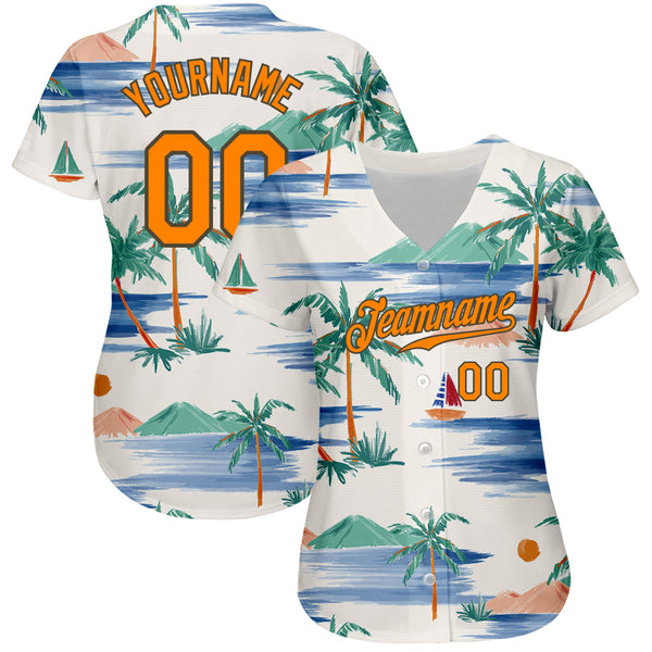 Cheap Custom Aqua Orange 3D Miami City Edition Fade Fasion Authentic  Baseball Jersey Free Shipping – CustomJerseysPro