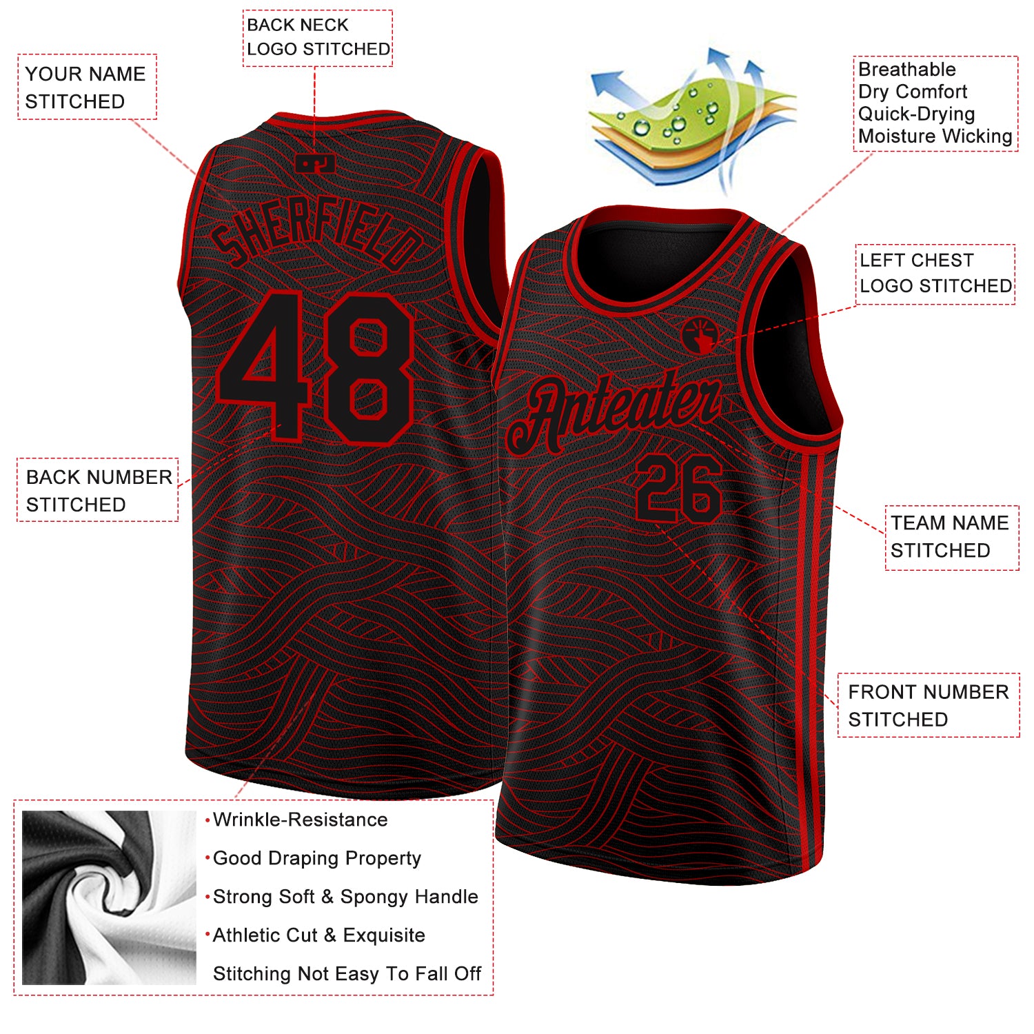 Cheap Custom Red Royal-White Authentic City Edition Basketball Jersey Free  Shipping – CustomJerseysPro