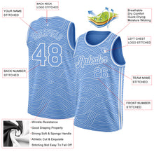 Charger l&#39;image dans la galerie, Custom Light Blue White Authentic City Edition Basketball Jersey
