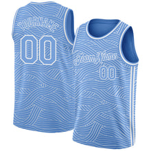 Charger l&#39;image dans la galerie, Custom Light Blue White Authentic City Edition Basketball Jersey
