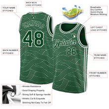 Charger l&#39;image dans la galerie, Custom Green White Authentic City Edition Basketball Jersey
