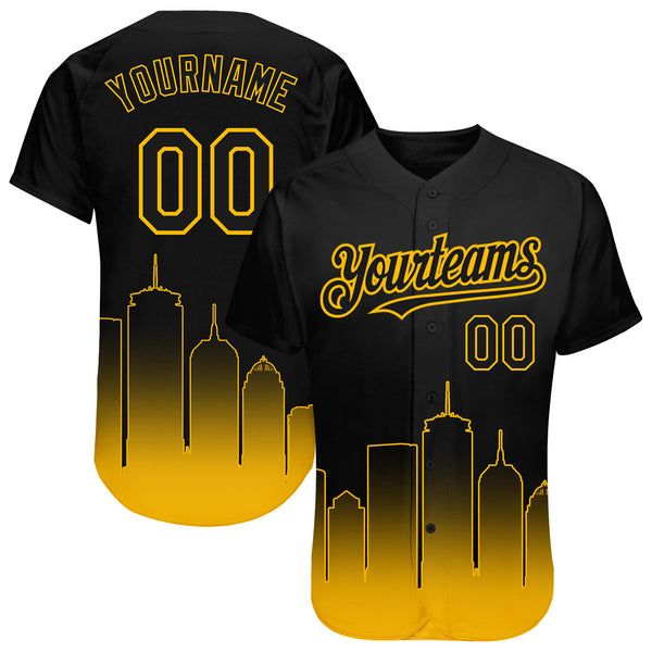  Custom Baseball City Night Skyline Jerseys 3D Printing