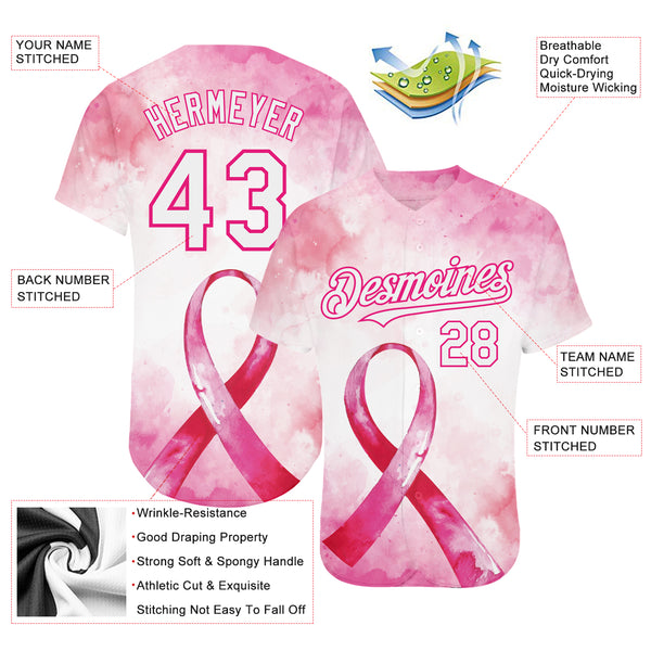 Cheap Custom Camo Pink-Black 3D Pink Ribbon Breast Cancer