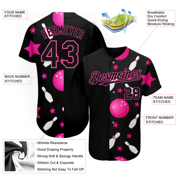 Cheap Custom Aqua Pink-Navy Authentic Baseball Jersey Free Shipping –  CustomJerseysPro