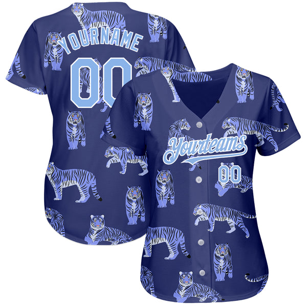 Panthers Blue Baseball Jersey