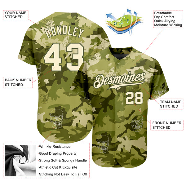 Custom Camo Baseball Jerseys  Camouflage Baseball Jerseys