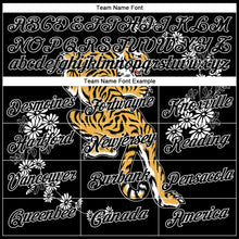 Загрузить изображение в средство просмотра галереи, Custom Stitched Black White 3D Pattern Design Tiger And Daisy Sports Pullover Sweatshirt Hoodie
