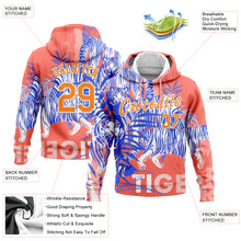 Загрузить изображение в средство просмотра галереи, Custom Stitched Medium Pink Bay Orange-White 3D Pattern Design Tiger Sports Pullover Sweatshirt Hoodie
