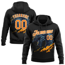 Загрузить изображение в средство просмотра галереи, Custom Stitched Black Bay Orange-White 3D Pattern Design Fire Dragon Sports Pullover Sweatshirt Hoodie
